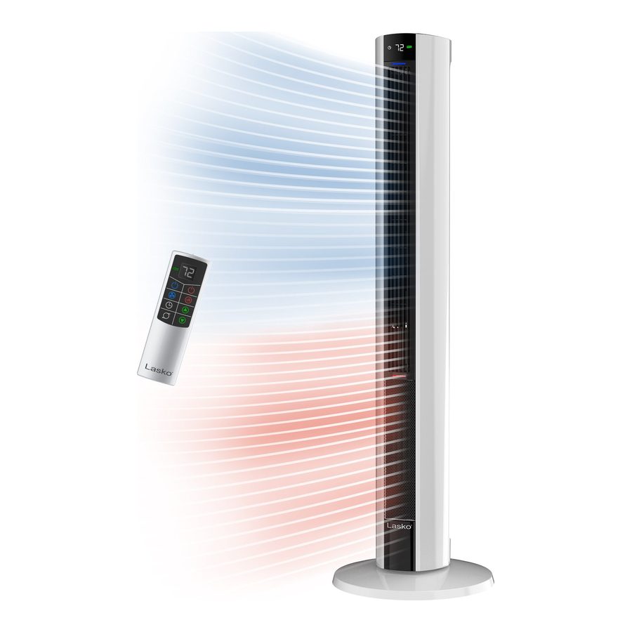 Lasko DUO Comfort FH500 tower fan and heater with remote
