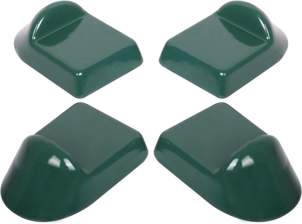 Ceramic Grill Feet Shoes Set of 4 for Big Green Egg,BBQ Grill Shoes Used to Place Grill on A Combustible Material Built-in Application (not for minimax)- 4 Green of Set