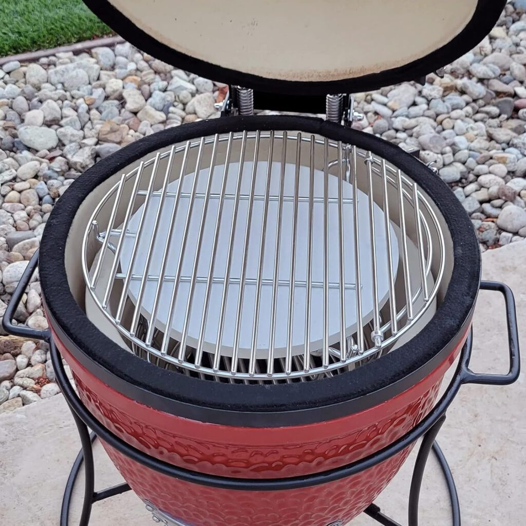 13in Stainless Steel Round Cooking Grid Grate Fits for Kamado Joe JR, Minimax,Small Big Green Egg Charcoal Grill,Barbecue Grill Grids Can Be Used with Grill Expander Rack