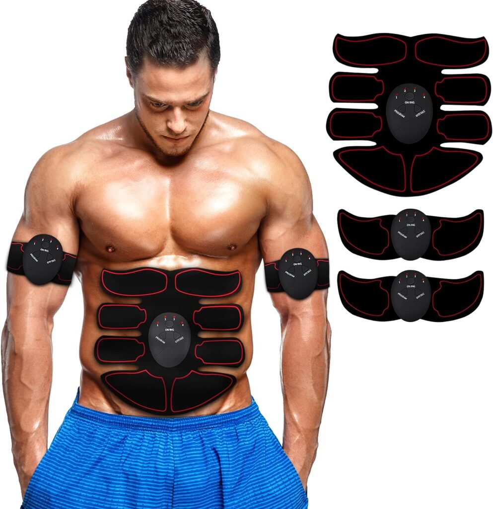 ABS Stimulator Workout Equipment for Men Women 6 Modes, 10 Levels of Intensity Portable Fitness Equipment
