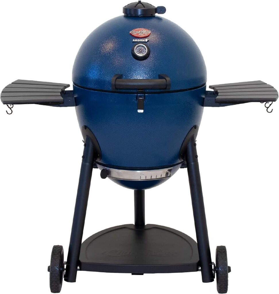 Char-Griller E56720 AKORN Kamado Charcoal Grill  Smoker, Pack of 1, Blue