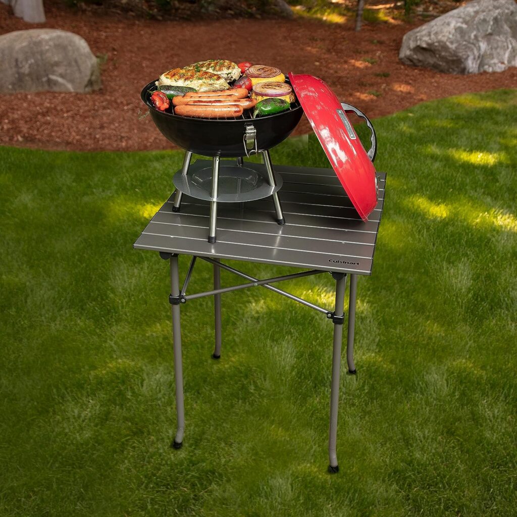 Cuisinart CCG190RB Inch BBQ, 14 x 14 x 15, Portable Charcoal Grill, 14 (Red)