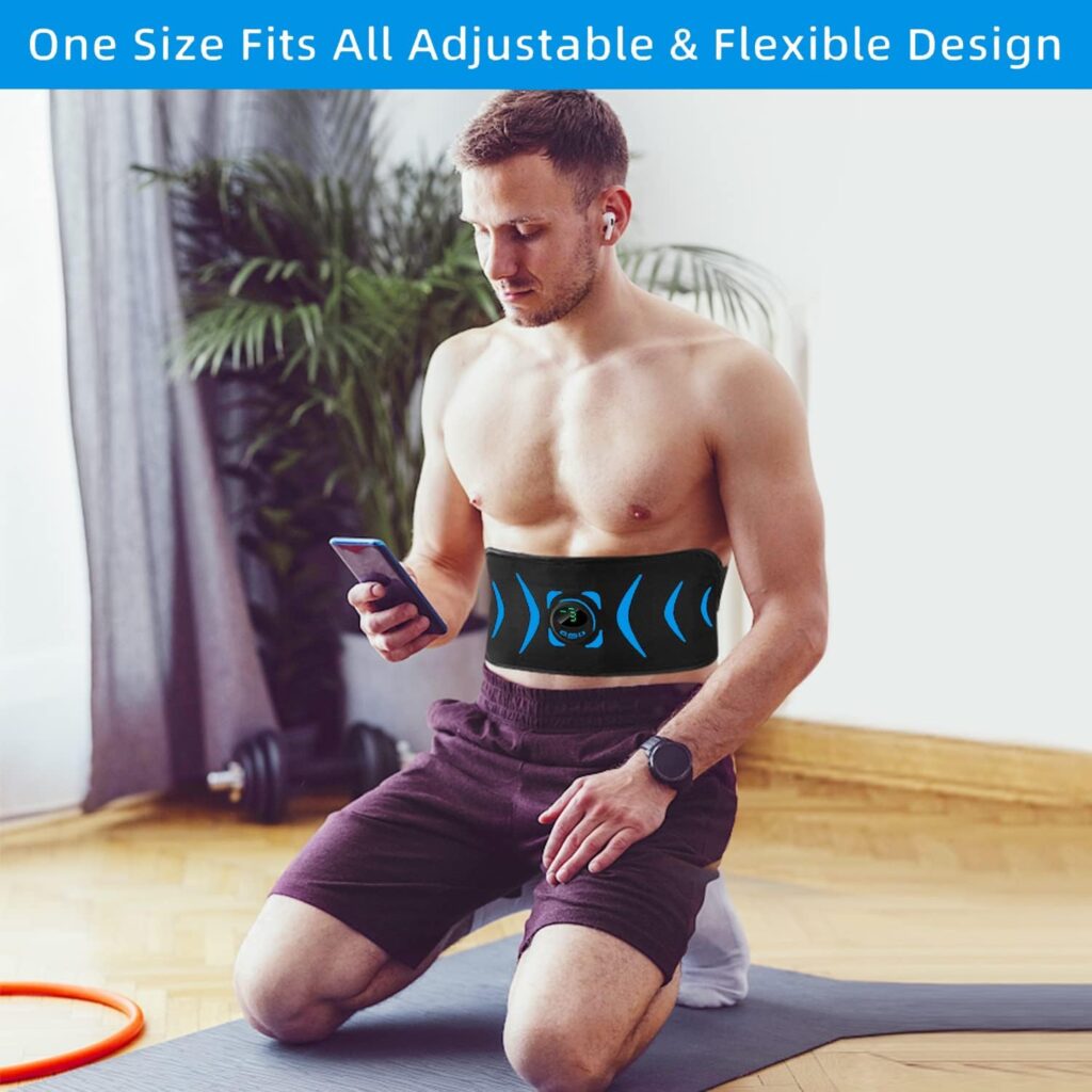 FOPIE ABS Abdominal Toning Trainer, Abs Workout Equipment, Ab Sport Exercise Belt for Men and Women