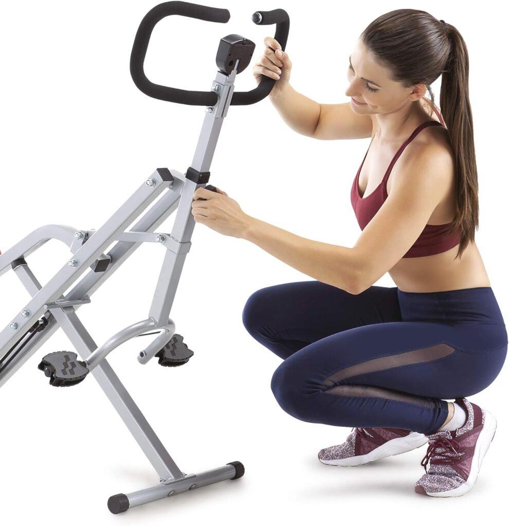 Marcy Squat Rider Machine for Glutes and Quads Workout XJ-6334, Silver  Black