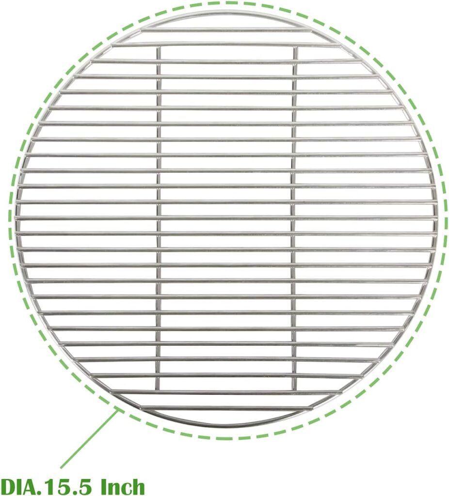 OLIGAI Cooking Grill Grates for Medium Big Green Egg,Stainless Steel Round Wire Grill Grate,Cooking Grate Replacement for Most Barbecue Ceramic Grill and Smoker 15.5“ for M BGE